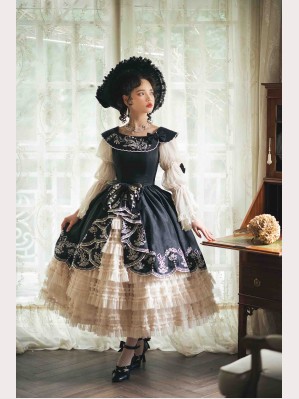 Embroidered Lily of the Valley Classic Lolita Dress by Sands Of Time (SOT1)